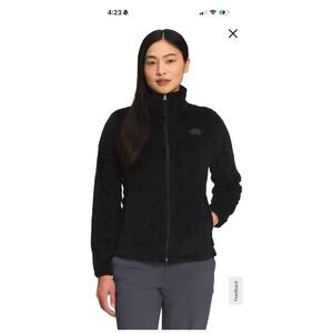 The North Face Black Osito Fuzzy Fleece Full Zip Jacket Womens Size M